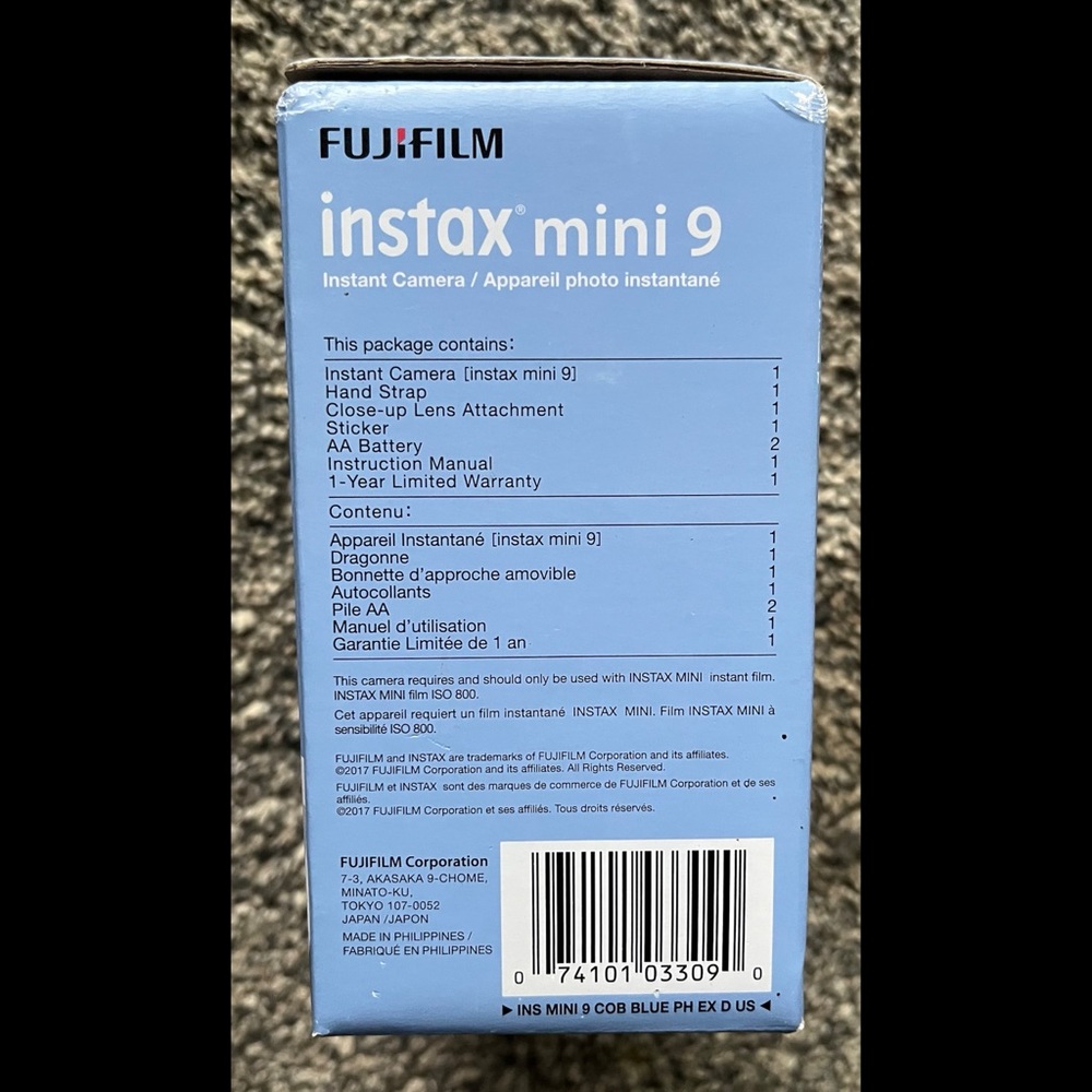 BNIB Fujifilm Instax Mini 9 Instant Camera - Cobalt Blue - Picture 5 of 6
